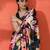 Multi chinon digital printed saree
