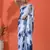 Grey chinon digital printed saree