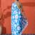 Firozi chinon digital printed saree