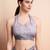 Grey faux georgette printed saree