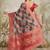 Green floral printed ready to wear saree