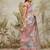 Purple floral printed ready to wear saree