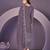 Lavender color embroideried faux georgette semi stitched salwar suit