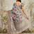 Grey floral printed ready to wear saree