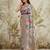 Grey floral printed ready to wear saree