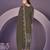 Mehendi color embroidered faux georgette semi stitched salwar suit
