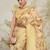 Yellow floral printed ready to wear saree