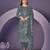 Dusty mint color embroideried faux georgette semi stitched salwar suit