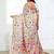 White linen cotton woven jacquard saree