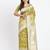 Mustard linen cotton woven saree
