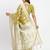 Mustard linen cotton woven saree