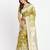 Mustard linen cotton woven saree