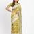 Mustard linen cotton woven saree