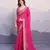 Pink georgette bandhej saree