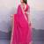 Pink georgette bandhej saree
