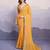 Yellow georgette bandhej saree