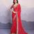 Red georgette bandhej saree