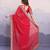 Red georgette bandhej saree