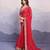 Red georgette bandhej saree