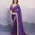 Purple georgette bandhej saree