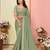 Pista organza embroidered saree