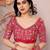 Maroon georgette embroidered leheria saree