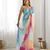 Sky blue padding georgette sequins embroidered saree