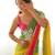 Yellow padding georgette sequins embroidered saree