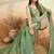 Pista beads embroidered fendy satin saree