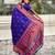 Blue soft silk blend meenakari woven saree