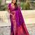 Purple soft silk blend meenakari woven saree