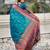 Sea green soft silk blend meenakari woven saree
