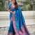 Sky blue soft silk blend meenakari woven saree