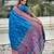 Sky blue soft silk blend meenakari woven saree