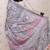 Pink woven zari border digital printed tussar silk saree