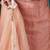 Peach organza foil printed ready to wear saree