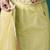 Olive organza foil printed ready to wear saree