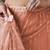 Peach organza foil printed ready to wear saree