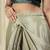 Green satin ready to wear saree