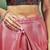 Pink satin ready to wear saree