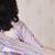 Woven zari border digital printed grey tussar silk saree