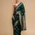 Green lichi silk blend jacquard saree
