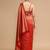Red lichi silk blend jacquard saree