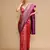 Pink lichi Art silk blend jacquard saree