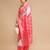 Off white lichi silk blend jacquard saree