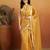 Mustard velvet ready to wear saree