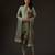 Green floral printed chanderi kurta set