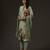 Green floral printed chanderi kurta set