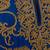 Blue embroidered chanderi kurta set