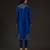 Blue embroidered chanderi kurta set